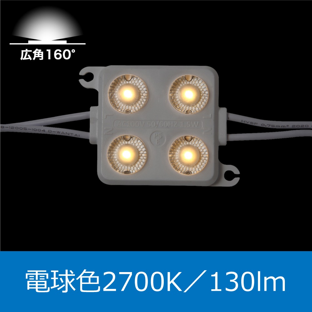 LEDモジュール 100v 直結タイプ 4灯タイプ 防水