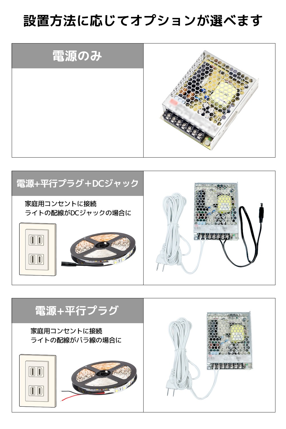 AC/DCスイッチング電源 12V出力 8.3A(100W)