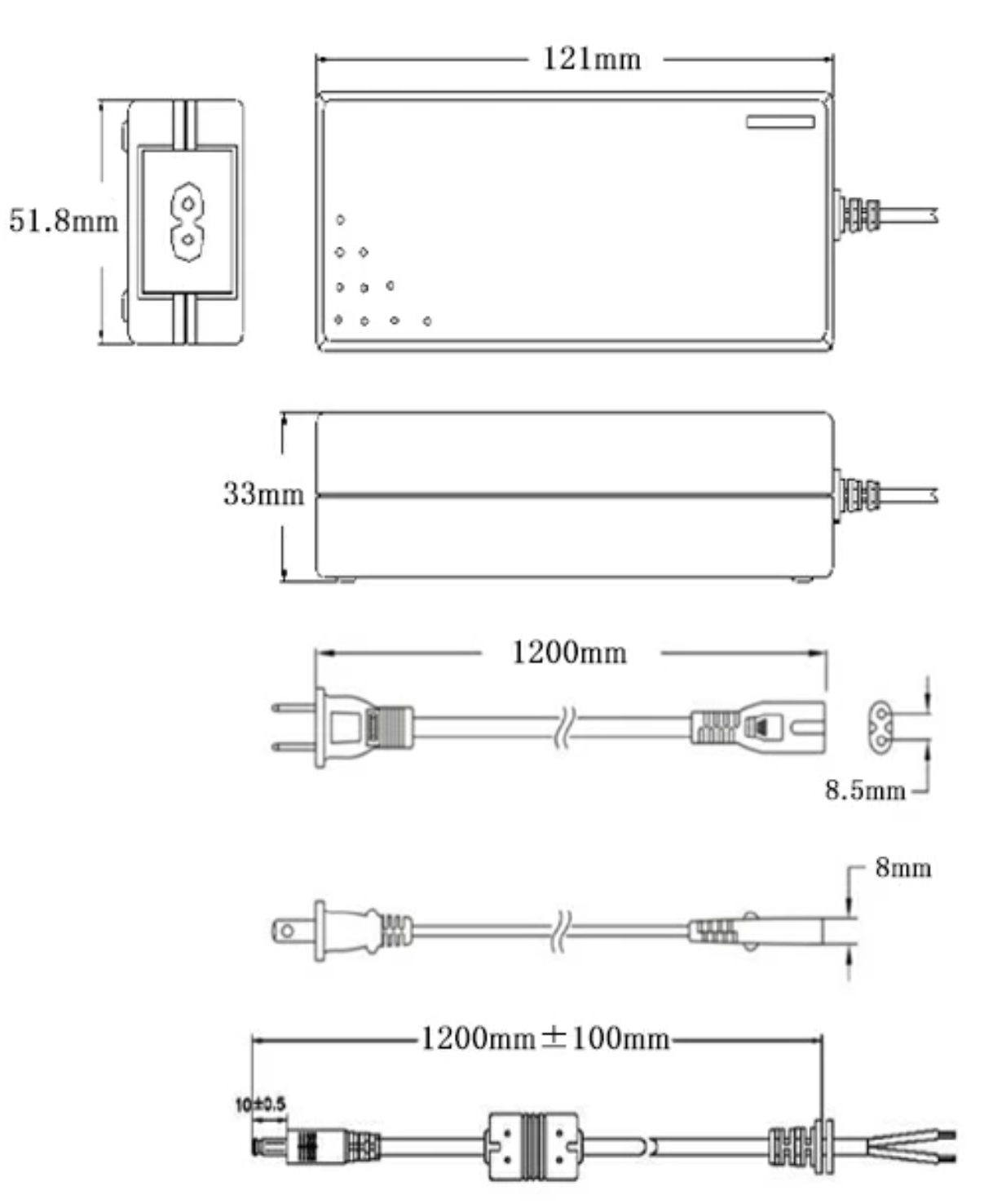 DC24V アダプター 3A(72W)