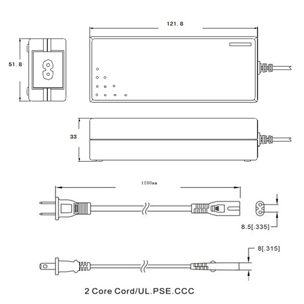 DC24Vアダプター 1.9A(45W)