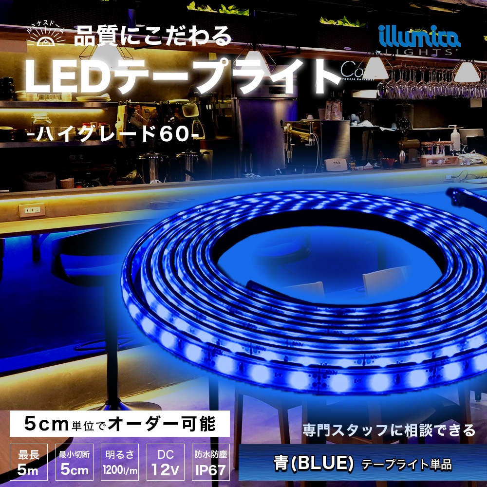 ハイグレード60/ルミナスドーム SMD2835(60) BLUE(青)