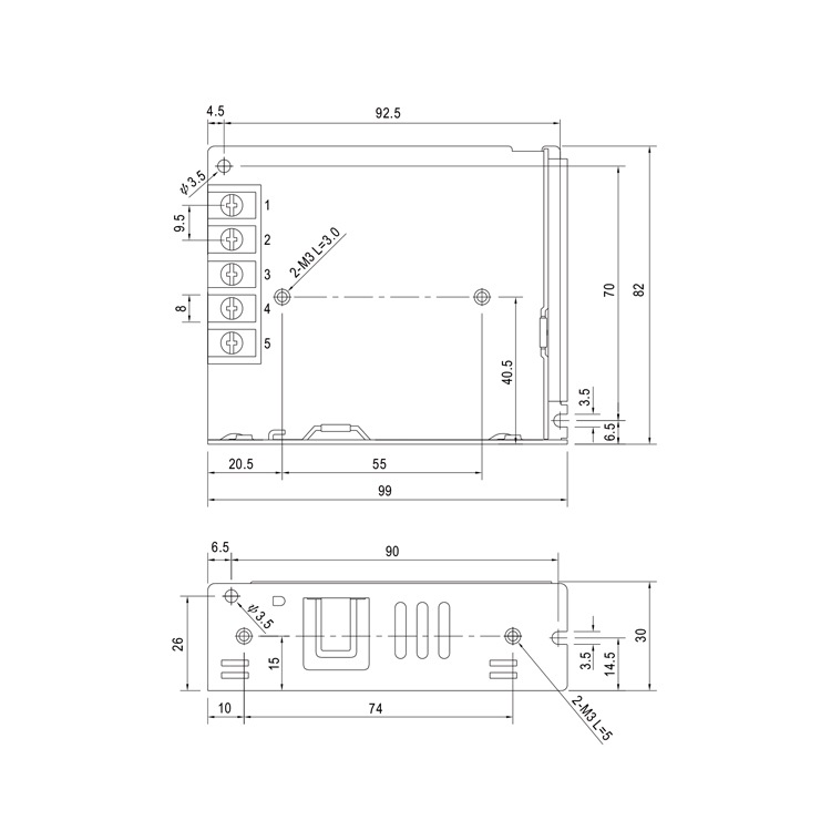 AC/DCスイッチング電源 24V出力 2A（50W）