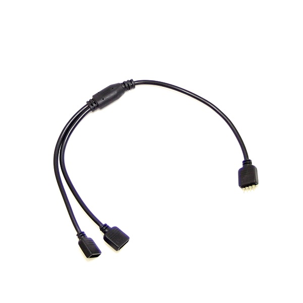 RGB用2分配ケーブル12V～24V4PIN(オスオスピン1個付属)　[メール便対応可]