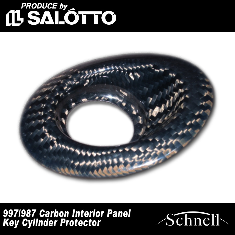 ��schnell�ۥݥ륷�� 997/987 �������������ץ��ƥ����� �����ܥ󥤥�ƥꥢ�ѥͥ� �� Porsche 997/987 Key Cylinder Protector Carbon Interior Panel�ڥ���ͥ��