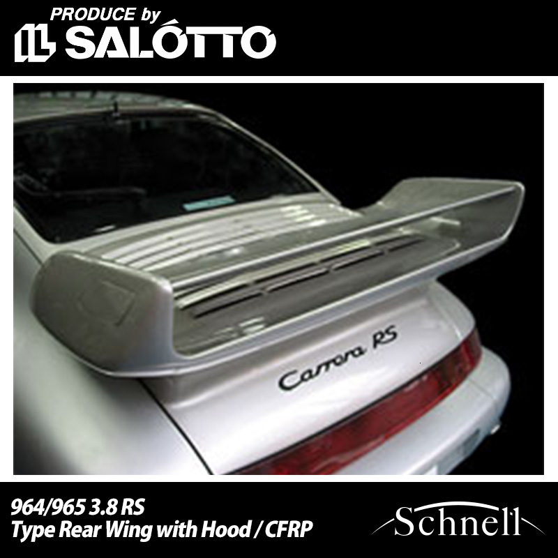 ��schnell�ۥݥ륷�� 964/965 3.8 RS �ꥢ������ with �ա��� / �����åȥ����ܥ� �� Porsche 964/965 3.8 RS Type Rear Wing with Hood / CFRP �ڥ���ͥ��