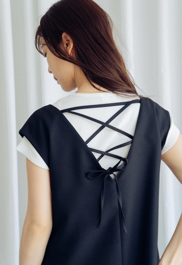 side zip slit jumper skirt