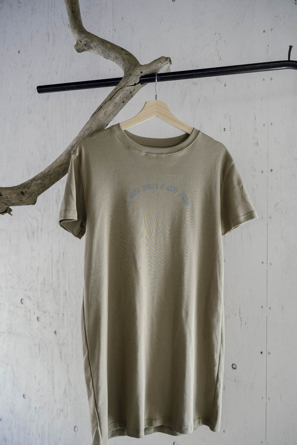 original print t-shirt one-piece