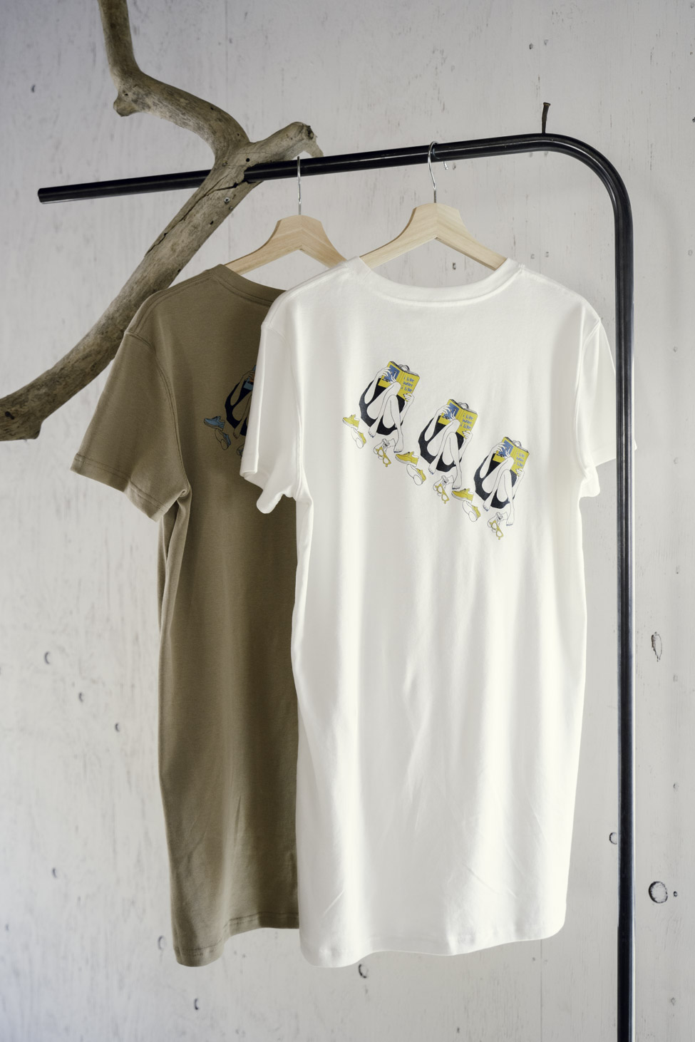 original print t-shirt one-piece