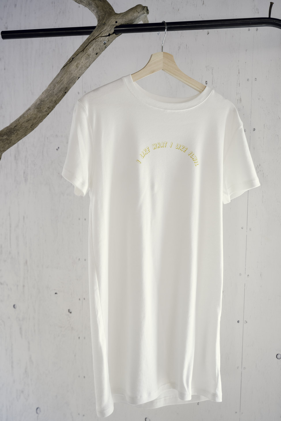 original print t-shirt one-piece