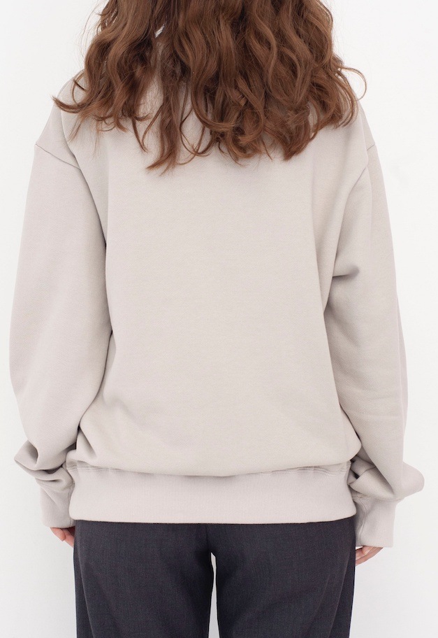 Crew Neck Logo Sweat【WHITE/GREEN】