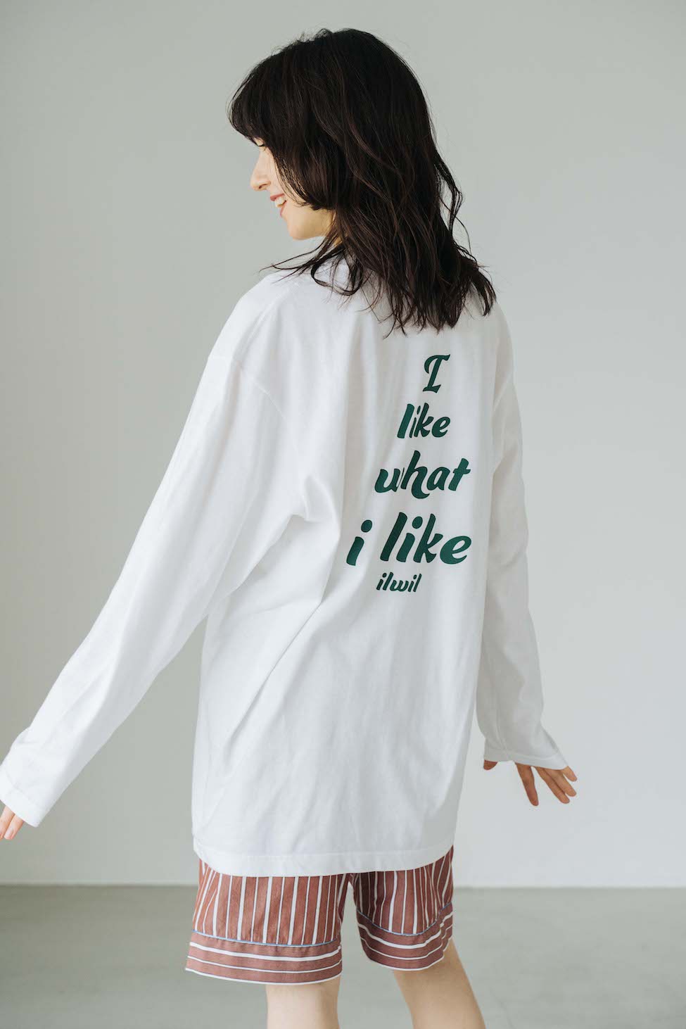 Logo long t-shirt(unisex)