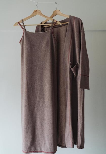 knit goun cardigan