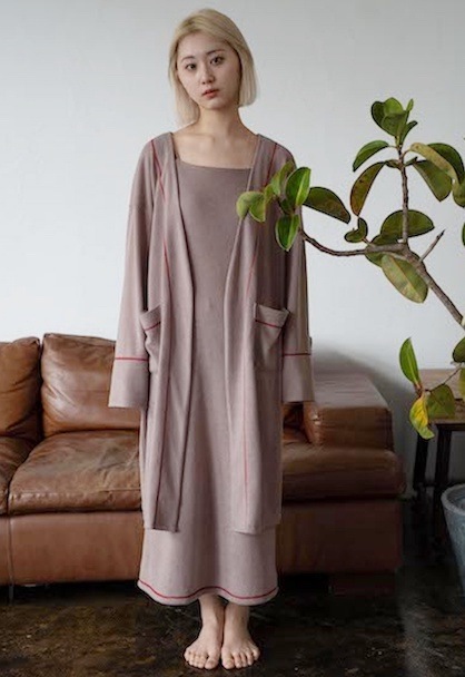 knit goun cardigan