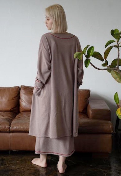 knit goun cardigan