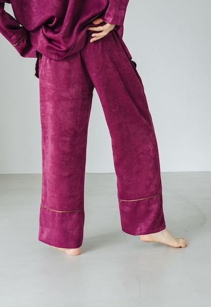 vintage satin pajamas bottoms