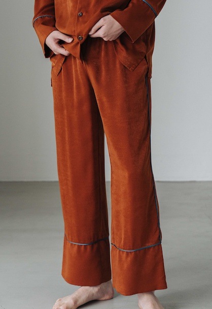 vintage satin pajamas bottoms