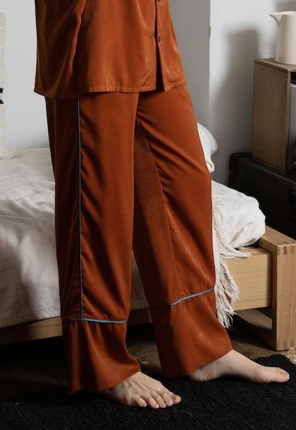 vintage satin pajamas bottoms