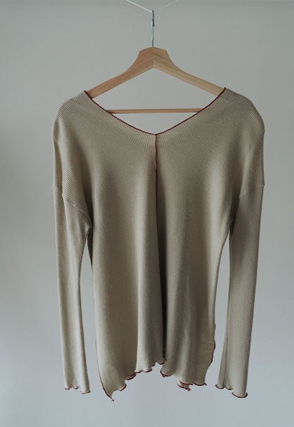 Vneck rib Tops