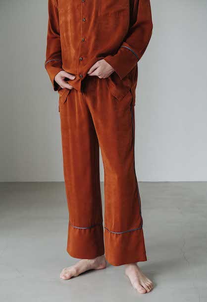 vintage satin pajamas tops set-up