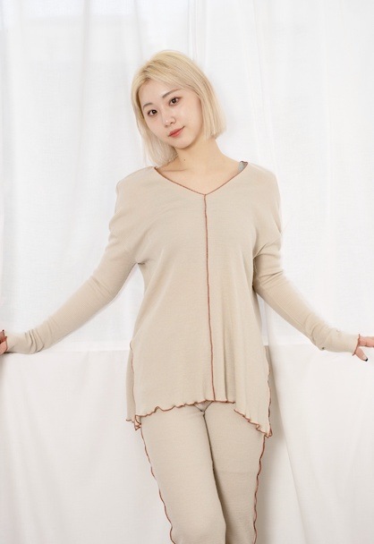 rib knit set-up