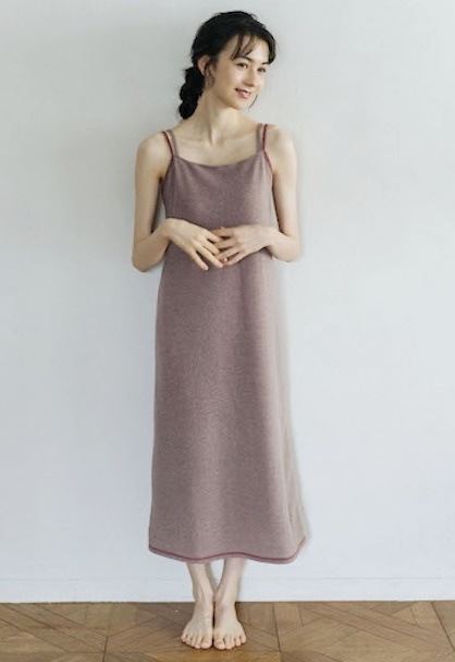knit goun cardigan & one piece set