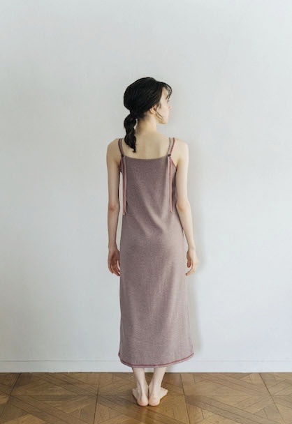 knit goun cardigan & one piece set