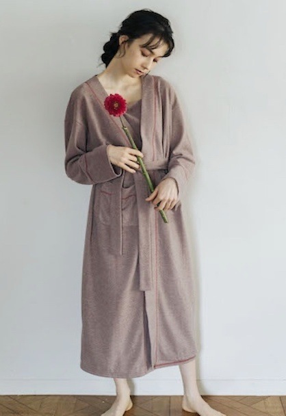 knit goun cardigan & one piece set
