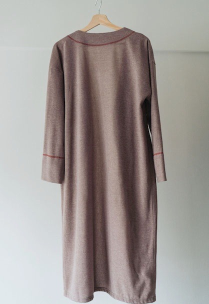 knit goun cardigan & one piece set