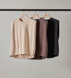 YENN/ۥ꡼֥쥹åȥץ륪С/SLEEVELESS SWEAT PO(Y253-81077)