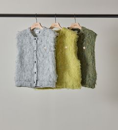 ��YENN/������ۥե�åե����٥���/FLUFFY VEST(Y253-91095)