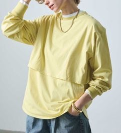 ��20��OFF�ա�kha:ki/�������ۥ쥤�䡼�ɥȥå�/LAYRED TOP�ڥ���󥻥����ʸ��Բġ�