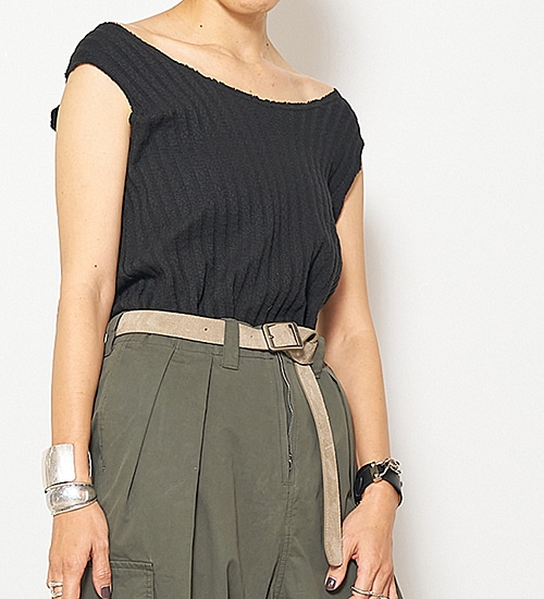 ��30��OFF�ա�YENN/������ۥ��åȥ��ե�֥��󥯥ȥå�/CUT OFF RIB TANKTOP(Y252-81037)�ڥ���󥻥����ʸ��Բġ�