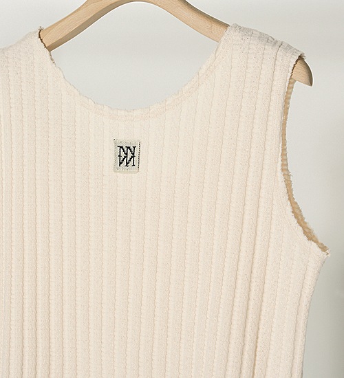 20％OFF》【YENN/イエン】カットオフリブタンクトップ/CUT OFF RIB