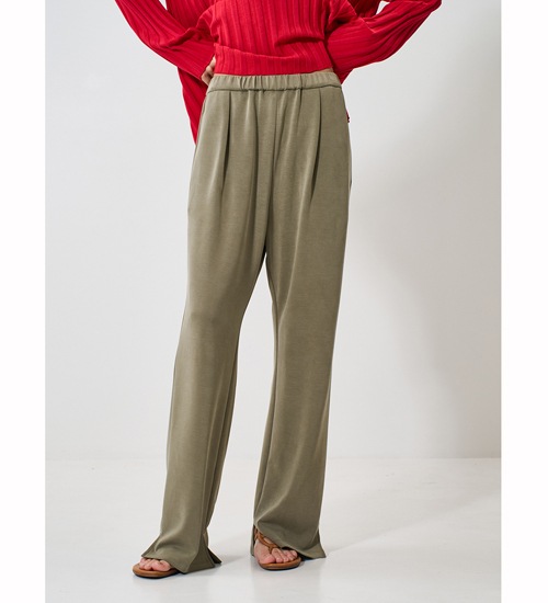 ��YENN/������ۥ����ɥ���åȥ���å��� / SLIT SLACKS(Y261-32022)