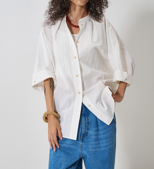 ��YENN/������ۥ饦��ɥե���ॷ��� / ROUND FORM SHIRT(Y261-11005)