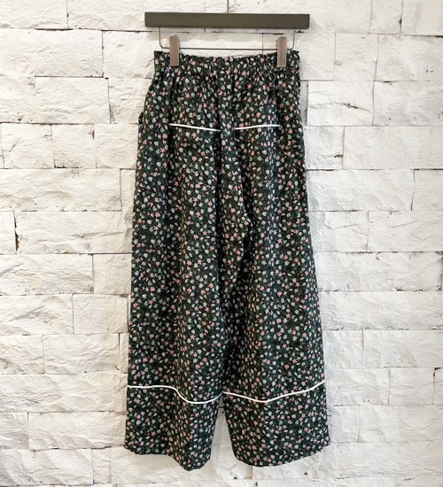 MANON �ޥΥ� ���ꥸ�ʥ��ͥ� �ե��ץ��� ���������ѥ�� ORIGINAL LINEN FLOWER PRINT EASY PANTS