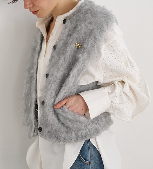 ��20��OFF�ա�YENN/������ۥե�åե����٥���/FLUFFY VEST(Y253-91095)�ڥ���󥻥����ʸ��Բġ�