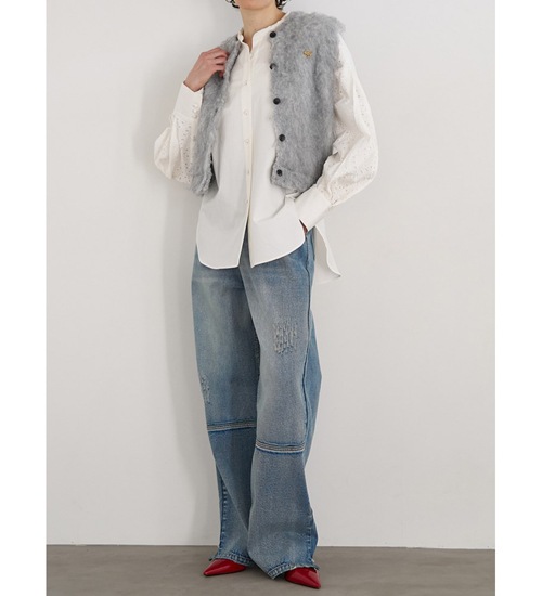 ��20��OFF�ա�YENN/������ۥե�åե����٥���/FLUFFY VEST(Y253-91095)�ڥ���󥻥����ʸ��Բġ�