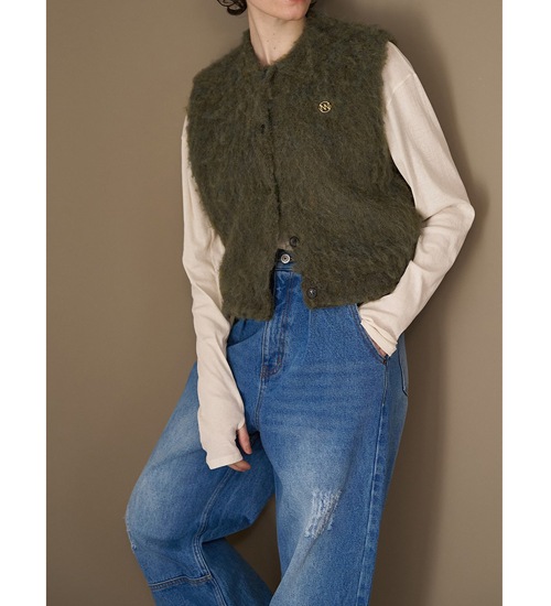 ��20��OFF�ա�YENN/������ۥե�åե����٥���/FLUFFY VEST(Y253-91095)�ڥ���󥻥����ʸ��Բġ�