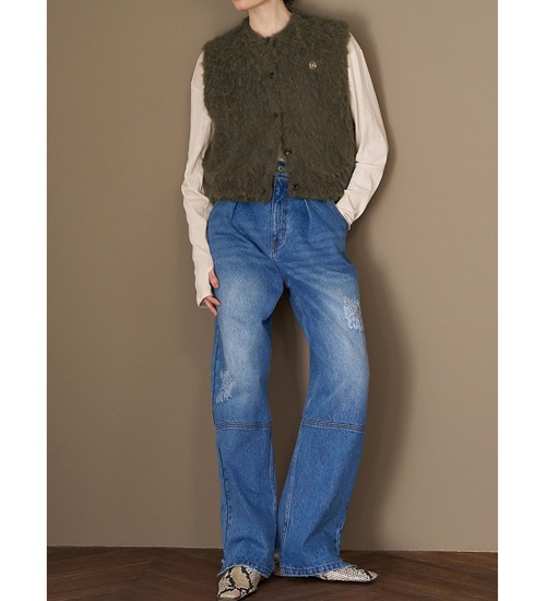 ��20��OFF�ա�YENN/������ۥե�åե����٥���/FLUFFY VEST(Y253-91095)�ڥ���󥻥����ʸ��Բġ�