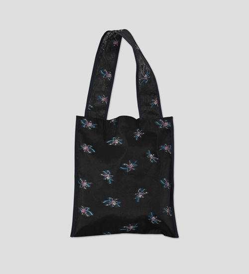 WHYTO. �ۥ磻�� �������ե��Хå� sheer flower bag