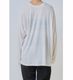 WHYTO. �ۥ磻�� 2way�������ץ��ȥ���T����� 2way sheer print long tee