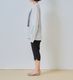 WHYTO. �ۥ磻�� 2way�������ץ��ȥ���T����� 2way sheer print long tee
