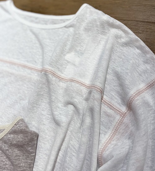 ��30��OFF�ա�kha:ki/�������ۥ����ŷ���磻��T����ġ�LI/PE SLUB WIDE TOP�ڥ���󥻥����ʸ��Բġ�