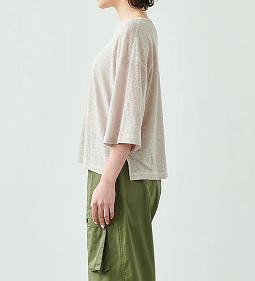 ��30��OFF�ա�kha:ki/�������ۥ����ŷ���磻��T����ġ�LI/PE SLUB WIDE TOP�ڥ���󥻥����ʸ��Բġ�