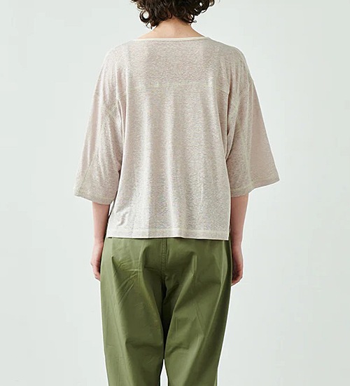 ��30��OFF�ա�kha:ki/�������ۥ����ŷ���磻��T����ġ�LI/PE SLUB WIDE TOP�ڥ���󥻥����ʸ��Բġ�