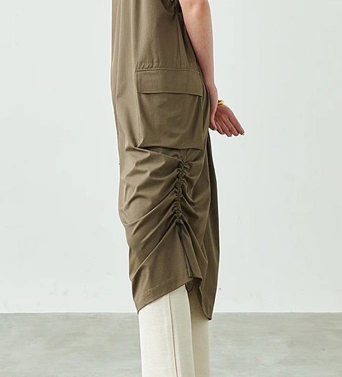 ��30��OFF�ա�kha:ki/�������ۥ��㥶�����꡼�֥��ԡ�����GATHER SLEEVE OP�ڥ���󥻥����ʸ��Բġ�