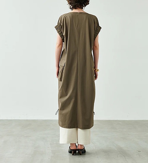 ��30��OFF�ա�kha:ki/�������ۥ��㥶�����꡼�֥��ԡ�����GATHER SLEEVE OP�ڥ���󥻥����ʸ��Բġ�