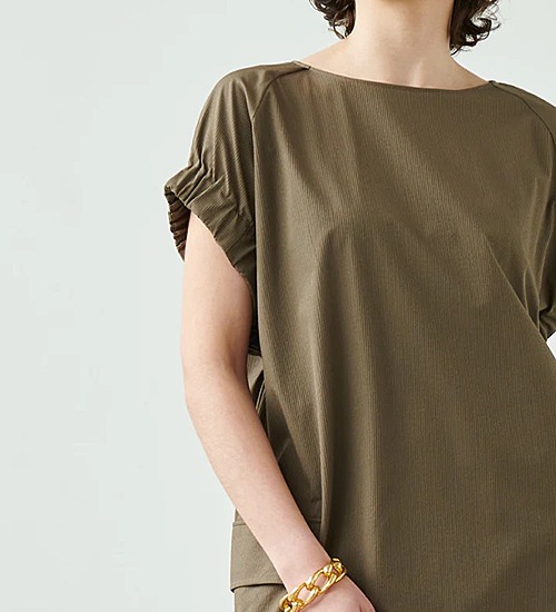 ��30��OFF�ա�kha:ki/�������ۥ��㥶�����꡼�֥��ԡ�����GATHER SLEEVE OP�ڥ���󥻥����ʸ��Բġ�