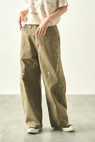 kha:ki/カーキ】TYPE-43ワイドトラウザー/TYPE-43 WIDE TROUSERS